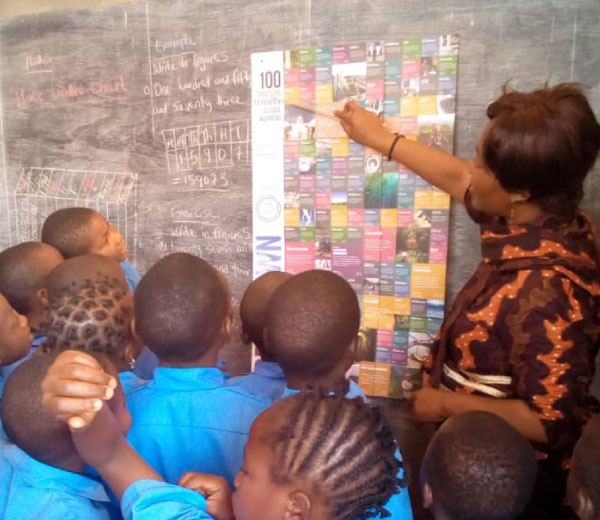 Students in Cameroon learn about Drawdown